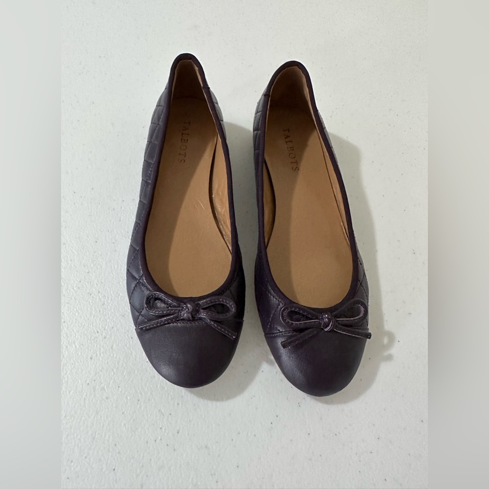 Talbots leather flats size 8